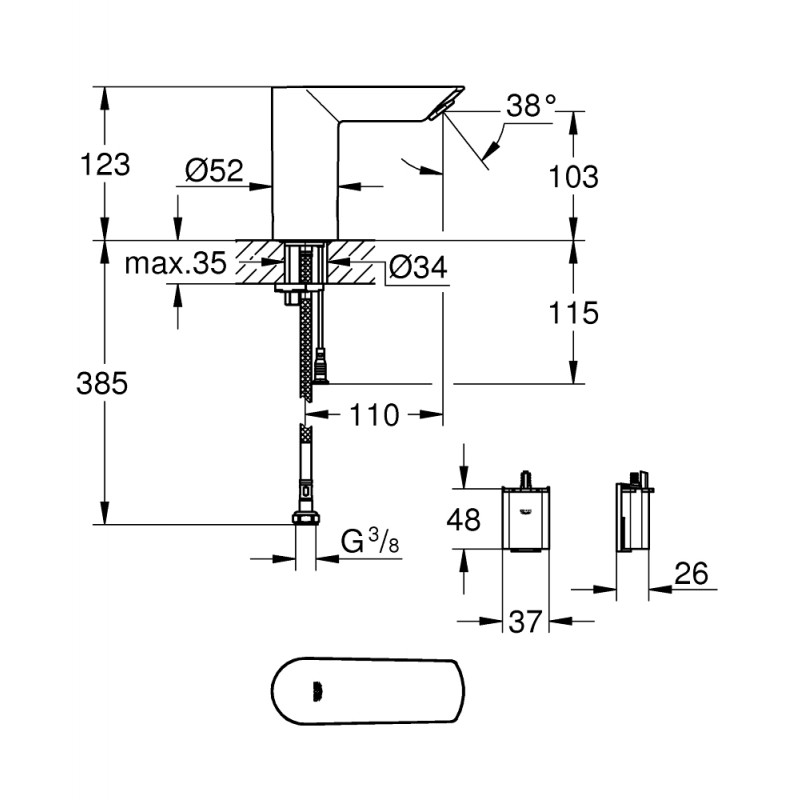 GROHE Смесител Cosmopolitan E 36452000 - Онлайн промоция - Image 3