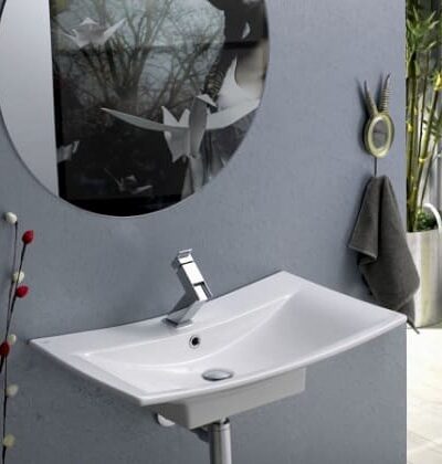 Порцеланова, бяла мивка за баня.