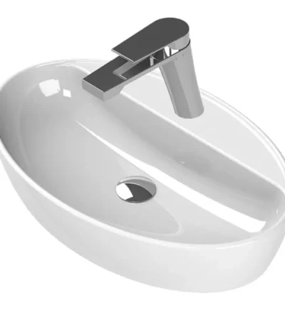 Умивалник Серия One Елипса 67 см За Плот С Отвор