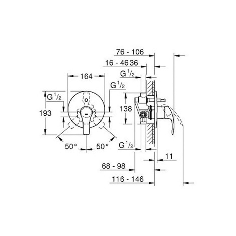 Grohe Eurosmart 33305002 смесител за вграждане - Image 2