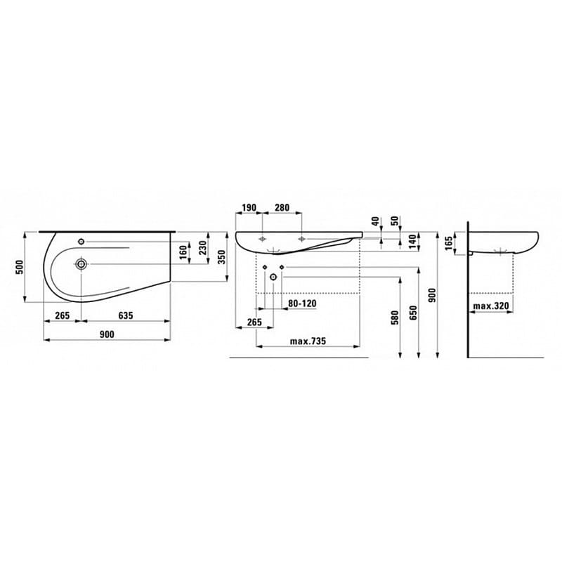 Laufen Alessi One 90 мивка за баня H8149754001041 - Онлайн промоция - Image 3