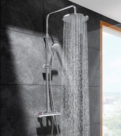 Душ система с тръбно окачване Roca Thermostatic Even-T A5A9780C00 - онлайн промоция