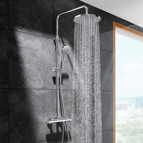 Душ система с тръбно окачване Roca Thermostatic Even-T A5A9780C00 - онлайн промоция