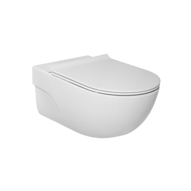 Roca Конзолна тоалетна чиния Meridian Rimless A34624L000/A8012A2004 седалка с плавно затваряне - Image 3