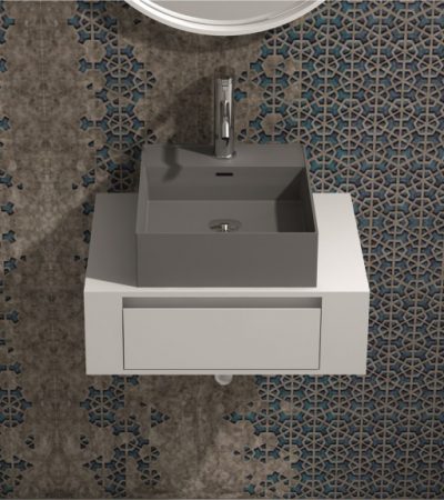 iStone White&Grey - мебел за баня и мивка