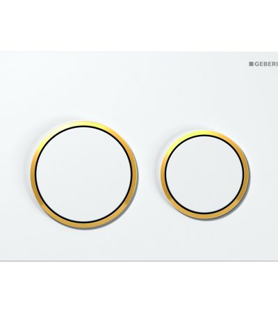 Активатор/бутон Geberit Sigma20 бял/златен/бял 115.882.KK.1