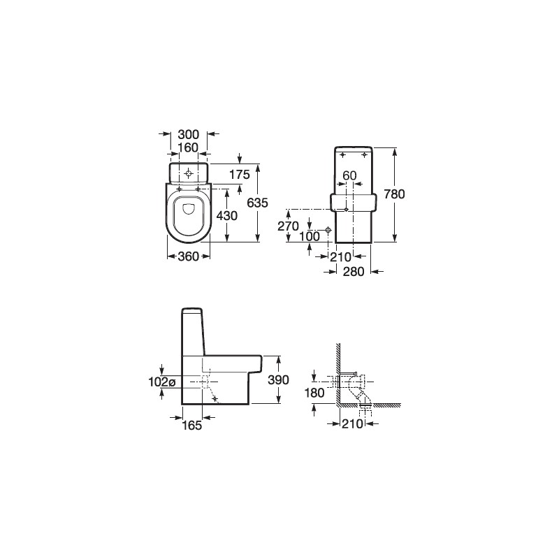 Моноблок ROCA Happening 341567000/342567000/801562004 - Image 4