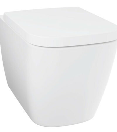 Конзолна тоалетна чиния BauEdge Ceramic • За казанчета за вграждане • Хоризонтално оттичане Промиване без ринг • Обем на пускане на водата 4.5/3 l • Санитарен порцелан WC седалка с капак Плавно затваряне • Функция Quick Release