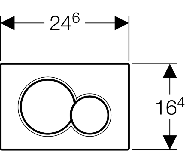 Активатор/бутон Geberit Sigma 01 -лъскав хром - Image 2