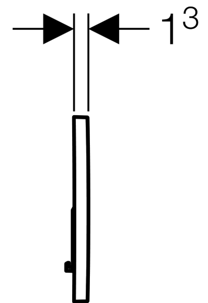 Активатор/бутон Geberit Sigma 01 -лъскав хром - Image 3