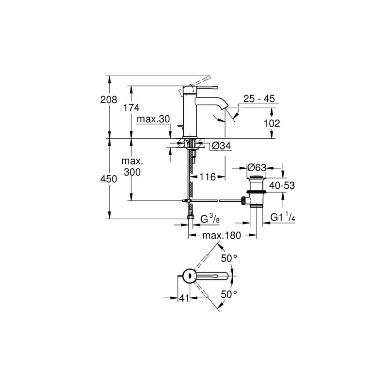 GROHE Essence New, S-размер 23589001 Смесител за баня- Онлайн промоция - Image 3