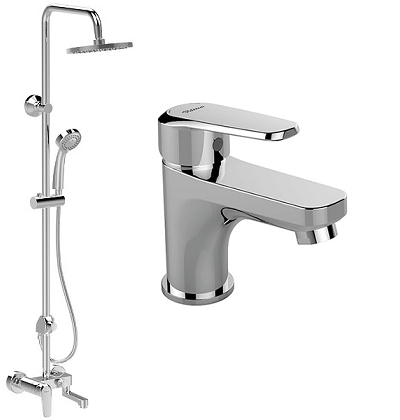 VIDIMA SevaL - 2 комплект душ система с чучур и смесител B0975AA - Онлайн промоция