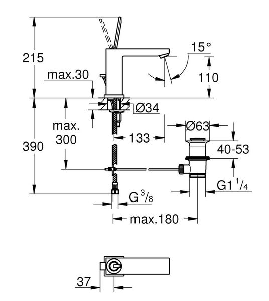 GROHE Eurocube Joy M 23657000 -Онлайн промоция - Image 2
