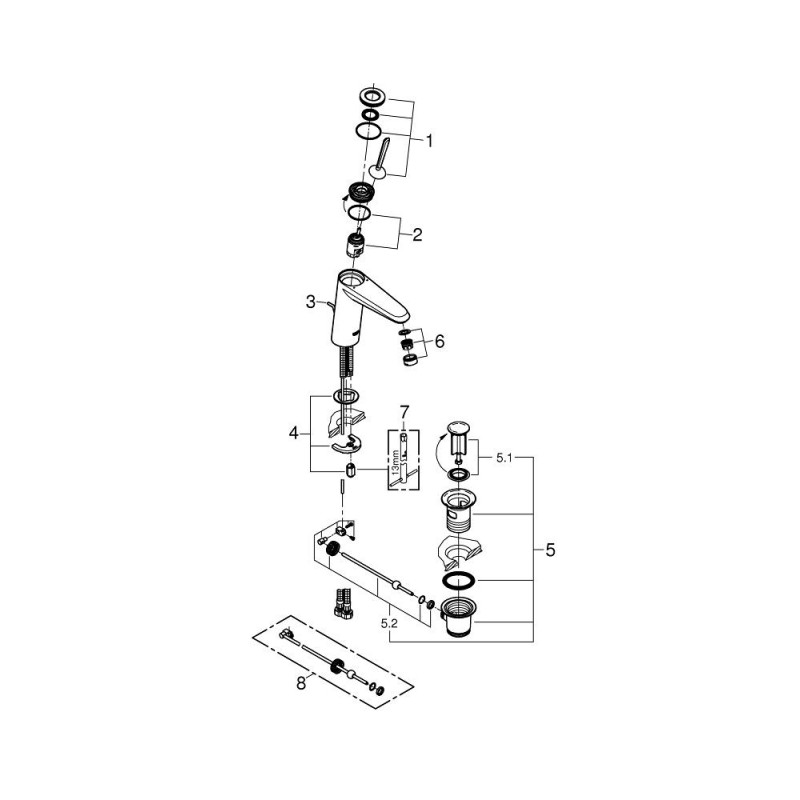 GROHE Eurodisc Joy 23427LS0 смесител за мивка – Онлайн промоция - Image 3
