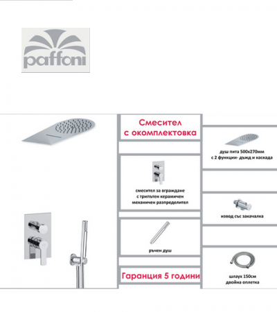Paffoni душ система за вграждане- Онлайн промоция