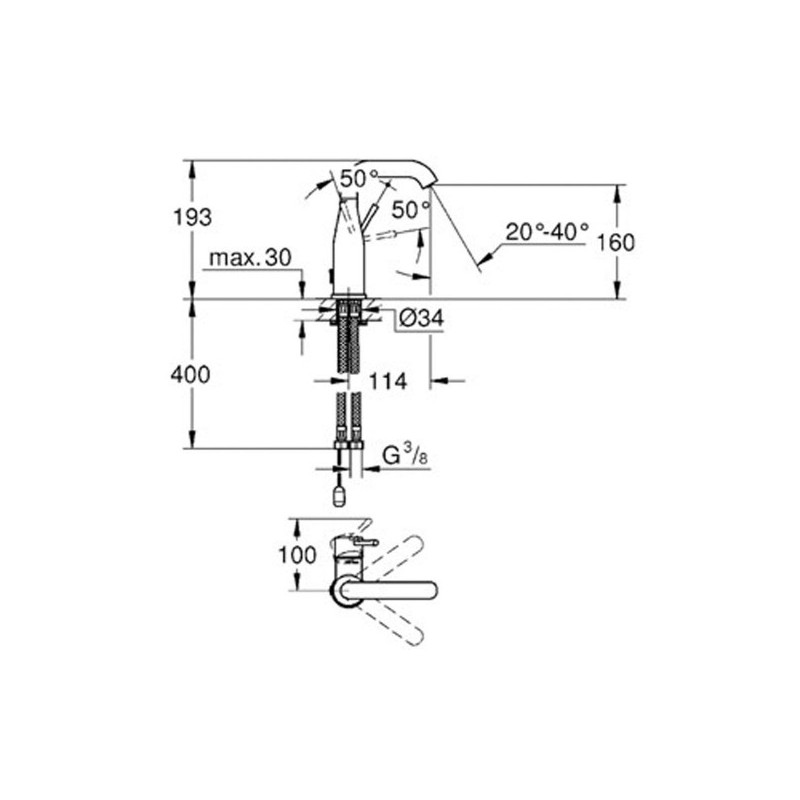 GROHE Essence New 23480001 смесител за мивка - Oнлайн промоция - Image 3