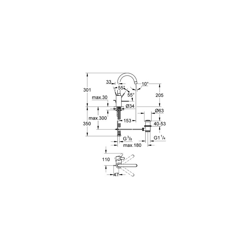 GROHE Essence New, S-размер 23589001 Смесител за баня- Онлайн промоция - Image 4