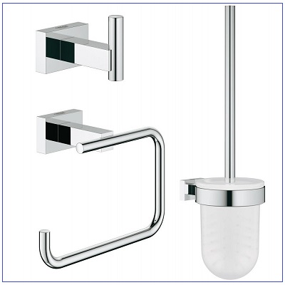 GROHE Комплект аксесоари за баня 3 в 1 Essentials Cube 4075700 - онлайн промоция