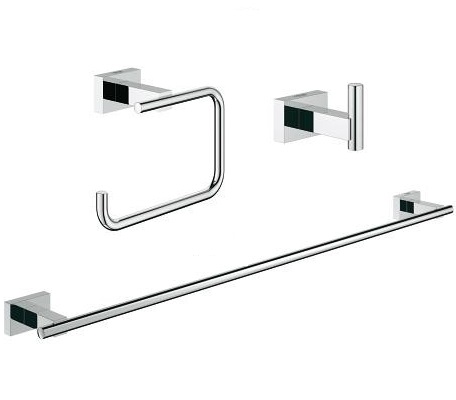 GROHE Комплект аксесоари за баня 3 в 1 Essentials Cube 40777001- Онлайн промоция