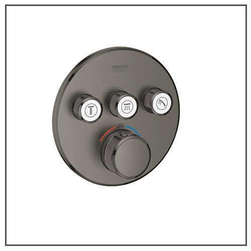 GROHE Термостат за вграждане Grohtherm SmartControl G – NEW colour Brushed hard graphite