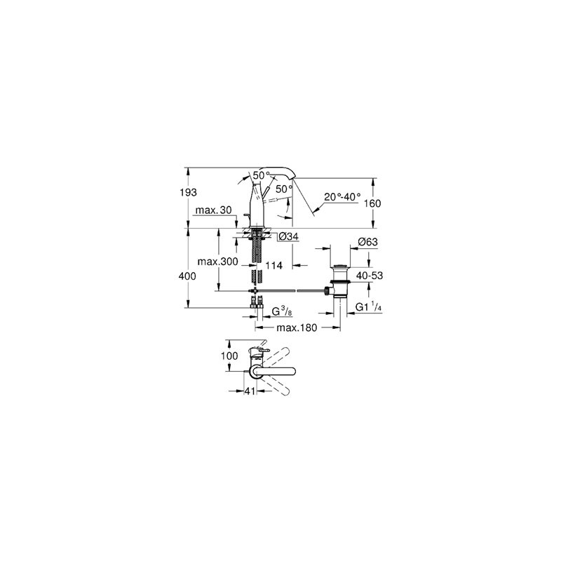 GROHE Essence New М 23462001 Смесител за мивка - Онлайн промоция - Image 2
