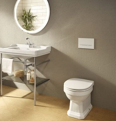 Тоалетна чиния, стояща Carmen Rimless ROCA с капак/седалка с плавно затваряне - Онлайн промоция