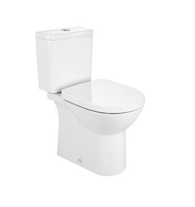 Моноблок Debba Rimless Round ROCA с капак/седалка с плавно затваряне - Онлайн промоция