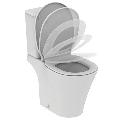 Моноблок Connect Air Cube Aquablade със седалка с плавно затваряне Е009701/Е073401/Е036601 Ideal Standard – Онлайн промоция