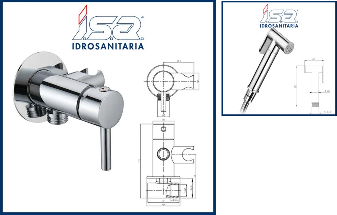 Хигиенен душ комплект за вграждане - Image 3