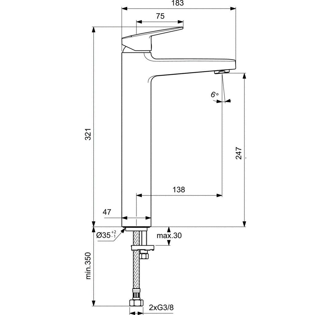 IDEAL STANDARD Ceraplan III BD236AA Смесител – Онлайн промоция - Image 3
