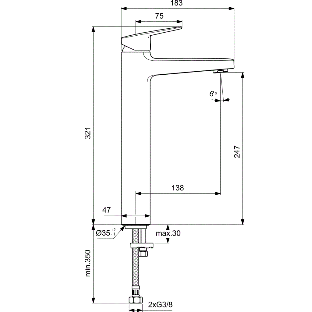 IDEAL STANDARD Ceraplan III BD238AA Смесител – Онлайн промоция - Image 3