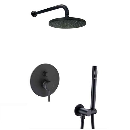 Душ система за вграждане Light, Paffoni, черен - Онлайн промоция