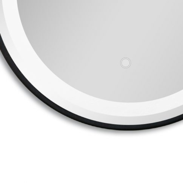 LED огледало Ø 60 см с черна стоманена рамка - Image 3