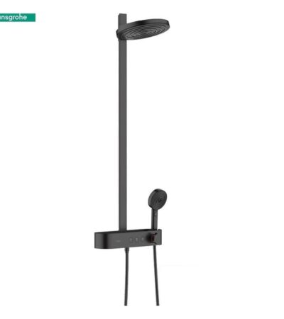 Душ система с термостатен смесител черен мат HANSGROHE Pulsify S 260 2jet 24240670