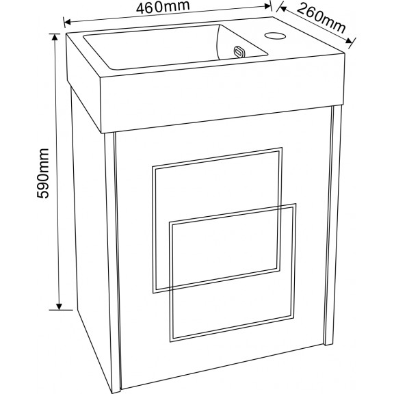 Шкаф за баня 4530 NEW MINI+ - Image 3