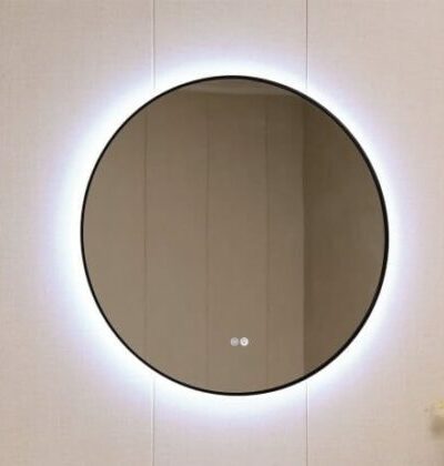 LED огледало с нагревател и черна матова рамка ICL 1855/80 - Онлайн промоция