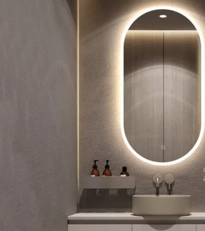 LED огледало за баня. LED точките са скрити, което добавя меко докосване към светлината. Перфектен избор за огледало за почитатели на простотата и минимализма. Сензор за включване/изключване Включва функция против запотяване Регулируем интензитет на светлината – димиране