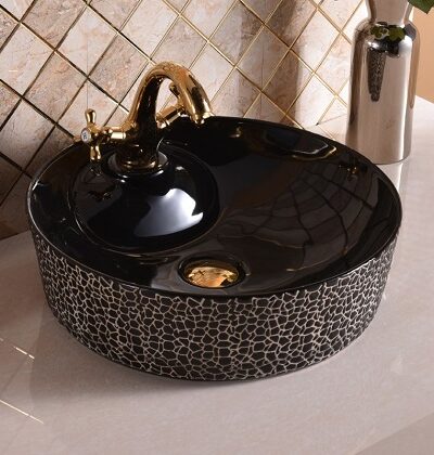 Мивка за баня Black glossy