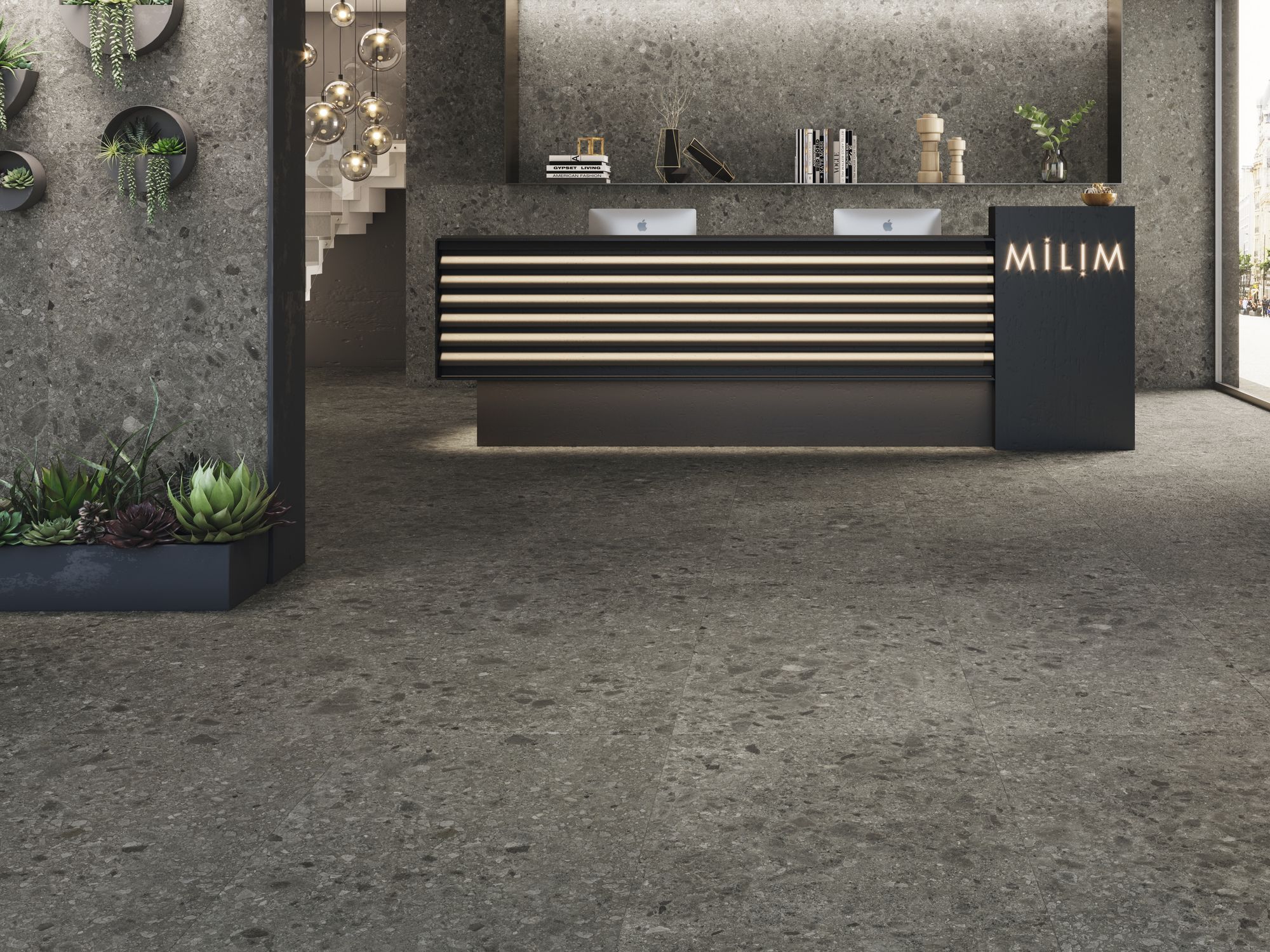 HANNOVER BLACK NATURAL гранитогрес 80*80 - Image 5