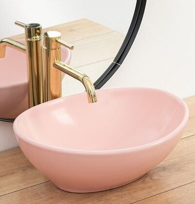 Мивка тип купа ESMA Pink