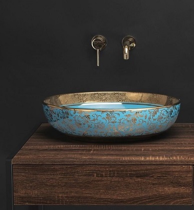 МИВКА ЗА БАНЯ CAMENA BlUE/ GOLD