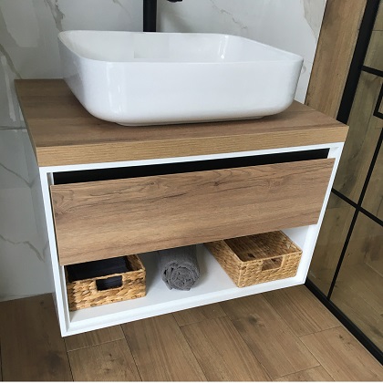 Шкаф за баня WOOD - 60 см.