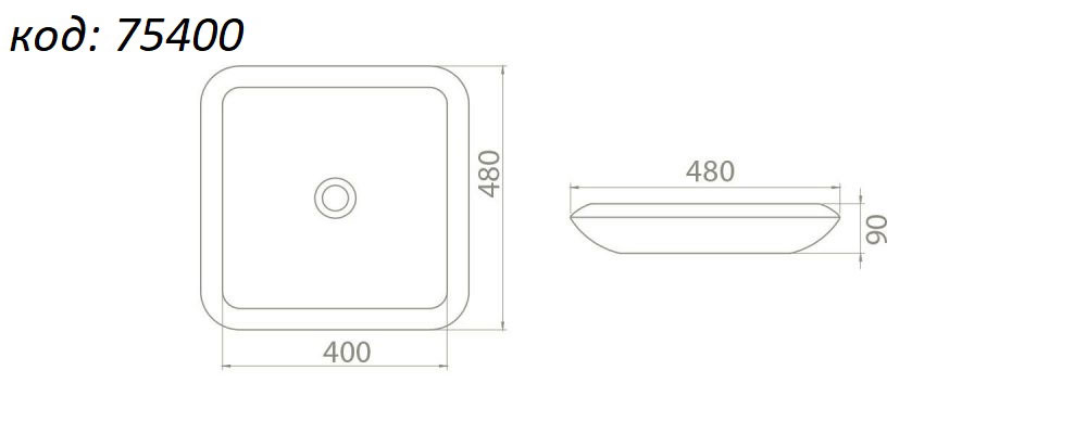 Turkuaz Seramik More 48 см мивка за баня - Онлайн промоция - Image 2