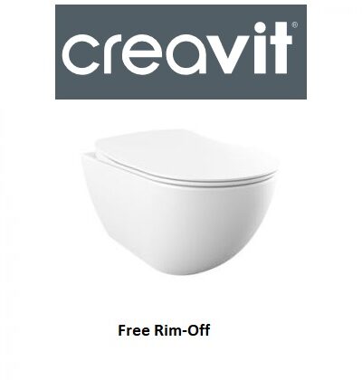 Конзолна тоалетна чиния Free бял МАТ и капак/седалка с плавно затваряне