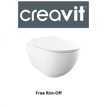 Конзолна тоалетна чиния Free бял МАТ и капак/седалка с плавно затваряне