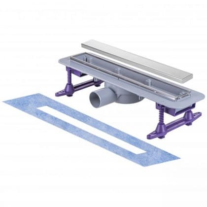 KESSEL качествен немски линеен сифон за баня. Решетка с възможност за вграждане на плочка LINEARIS COMPACT