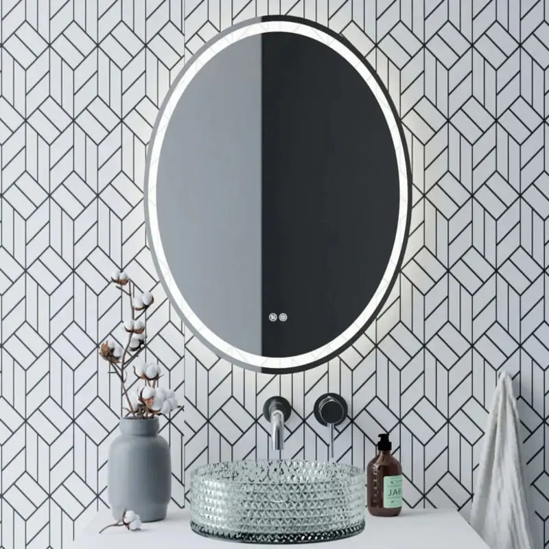 Овално огледало за баня с лед осветление