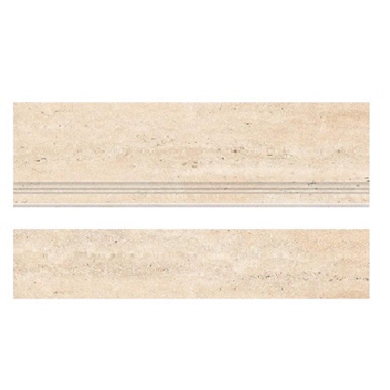 Travertino Beige Rustic Стъпало 30*120 + Чело 17*120 - Image 2