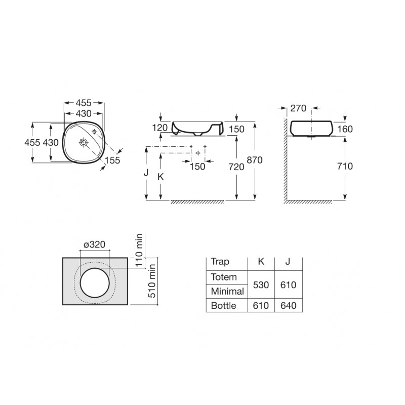 ROCA Beyond FINECERAMIC® Мивка за баня – Онлайн промоция - Image 2