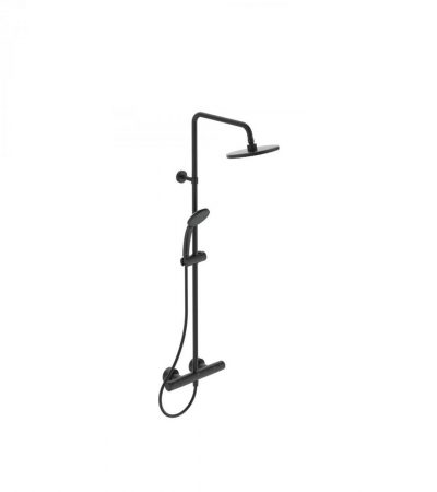 ДУШ СИСТЕМА С ТЕРМОСТАТЕН СМЕСИТЕЛ CERATERM T25 ЧЕРЕН МАТ A7545XG